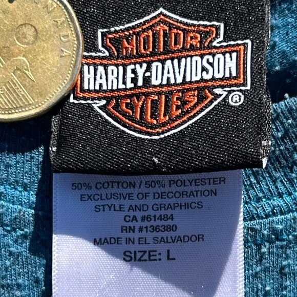 Harley Davidson Daytona Beach Florida T Shirt Sz L - Picture 4 of 9